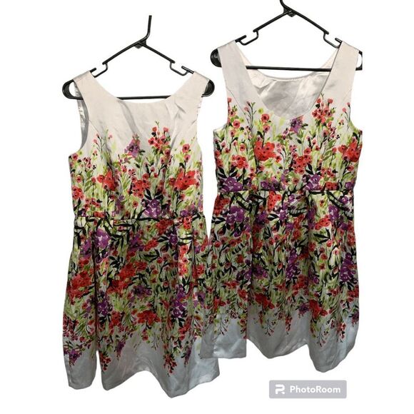 LUXE by Carmen Marc Valvo Sleeveless Floral Midi Dress - Picture 1 of 5